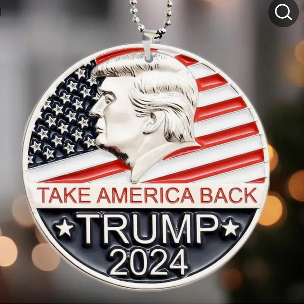 "Unique" Trump 2024 Take America Back Acrylic Pendant